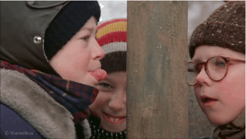 Triple Dog Dare - Tongue on Flagpole